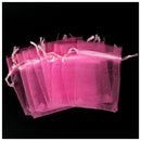 10 PCS 7x9cm Organza Jewelry Candy Gift Pouch Bags Wedding Xmas Favors Pink G6Z1