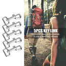 5pcs/set Outdoor Camping Climbimg Tools Accessories Key Links Clasps Hooks