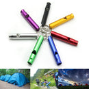 5X Alloy Aluminum Emergency Survival Whistle Outdoor Camping Hiking Keychain LJ