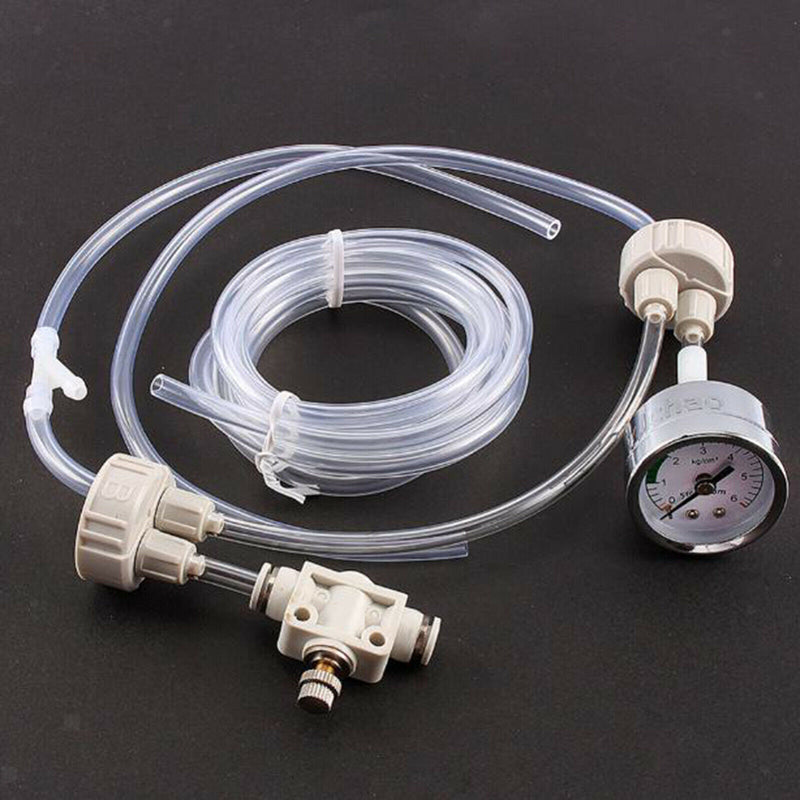 DIY Aquarium Plants Tank CO2 System Kit Tube Valve Guage Bottle Cap, Easy to