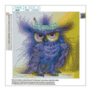 5D DIY Full Drill Diamond Painting Purple Bird Cross Stitch Embroidery Kits