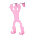 Cute Metal Over the Door Dual Hanger Hook Hat Coat Holder Popular New,Yello