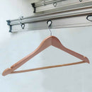 10 Pieces Solid and rotating metal hook Wooden Hangers with Notches Non-sli