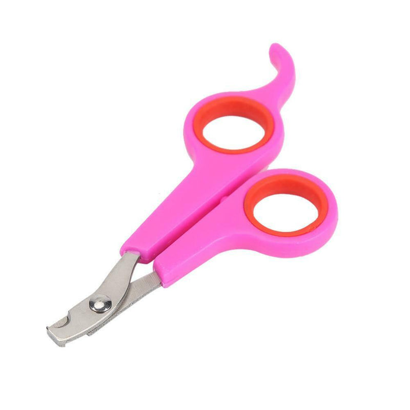 Stainless Steel Pet Nail Toe Scissors Dog Cat Claw Grooming Clipper (Rose)