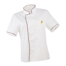 2/pack Unisex Chef Jacket Coat Short Sleeve Kitchen Uniform Double Breasted
