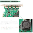 Super Speed 4 Ports Pcie To Usb 3.0 Expansion Card With 15 Pin Sata Power C