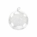 Hanging Glass Bottle Glass Vase Terrarium Hydroponic Container Decor - 12cm