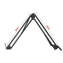 Webcam Light Holder, Flexible Stand And Mobile Phone Holder, Black