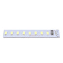 1pc 8 SMD LED PCB Short Rectangle Light Source Aluminum Plate For USB Lighting3C