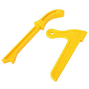 Yellow Plastic Woodworking Practical Push Block Hand Saw Plastic Push Stick A7Y2