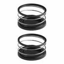 2PCS Spring Cup Holder Drink Beverage Multi-function Car Truck Universal Black