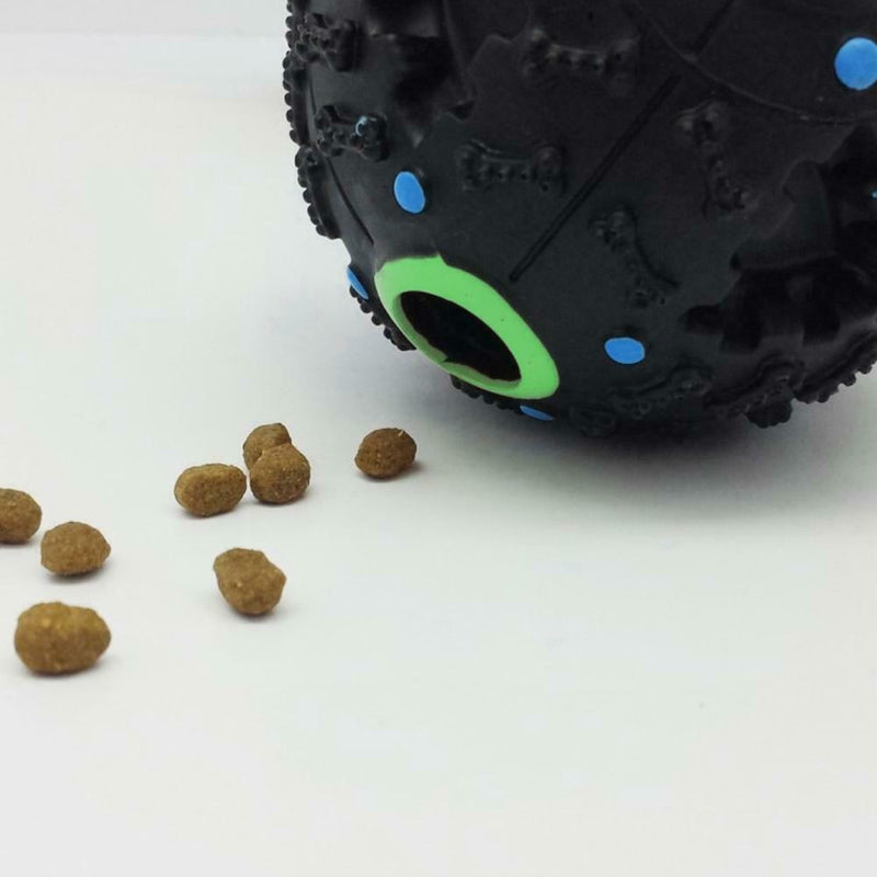 Pet Dog Cat Play Squeaky Squeaker Quack Sound Chew Treat Holder Funny Ball  A