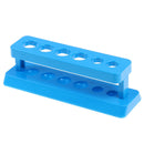 Plastic Laboratory Test Tube Rack 6 Holes Holder Support Burette Stand Shelf  BX