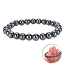1pc Round Black Stone Bracelet Magnetic BracelME