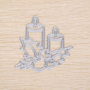 Xmas Candle Metal DIY Cut Die Stencil Scrapbook Album Paper Card Embossing CrBX