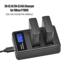EN-EL14 EN-EL14A 5V 2A LCD Display Dual Port USB Battery Charger For Nikon P7800
