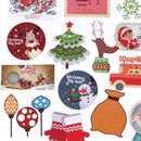 100Pcs Christmas theme lovely DIY scrapbook suitcase laptop guitar car stickerME