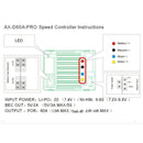 1Pcs 60A Waterproof ESC AX-D60A Motor ESC Kit Black 45*35*21mm Newest Useful