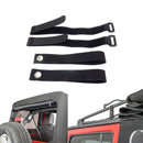 Rear Window Roll Up Snap Straps & Soft Top Sunrider Straps, for Jeep Wrangl