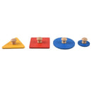 4Pcs/Lot Educational Wooden Toys Geometry Shape Insets 4 Sets Multicolor Ha E9C6