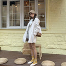 Spring Korean-Version Drawstring Bag Rattan Bag Straw Bag Double Shoulder B