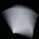 40PCS L-Type Plastic Folder - 18C Transparent Clear Document Folder for A4  W4K2