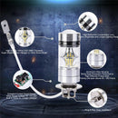 2PCS 100W White LED H3 High Power 2828 Car Fog Light Bulb DRL 1000L UtJCA Ew