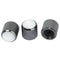3pcs Domed Volume Tone Control Knob for Electric Guitar - Black with White