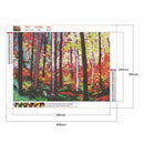 Landscape 5D DIY Full Round Drill Diamond Painting Rhinestone Art (Woods)