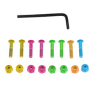 Durable Skateboard Longboard 1" Bolts(8pcs) + Nuts(8pcs) + L-shape Wrench