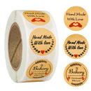 500Pcs Thank You Kraft Stickers Favors Baking Envelope Seal Handmade StickeSEAU