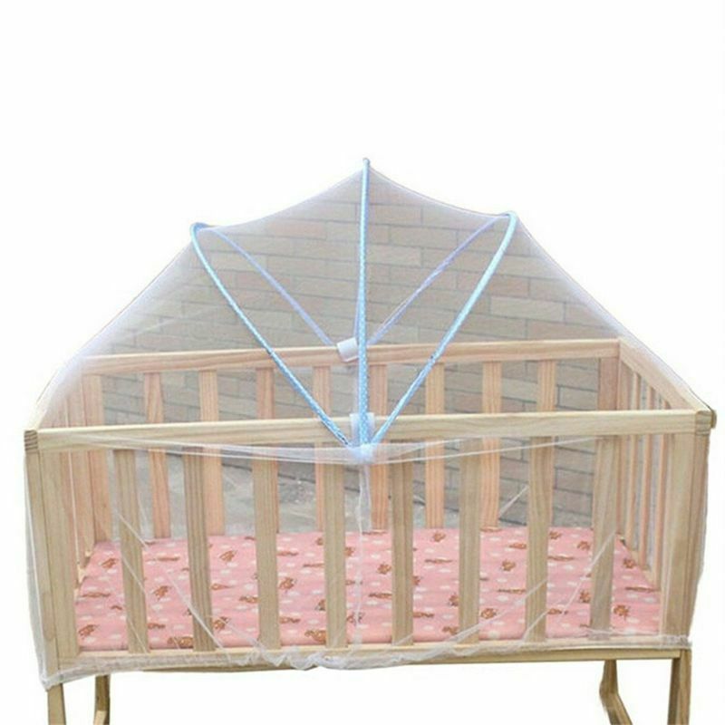 1 x Baby Cradle Bed Mosquito Nets Summer Baby Safe Arched Mosquitos Net, Ra K3O8