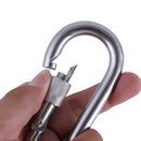 2PC  2 inch Stainless Steel Spring Snap Hook Carabiner for Backpack, Climbing,
