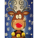 Christmas Sheep Diamond Painting 5D DIY Full Round Drill Wall Arts (B2481)