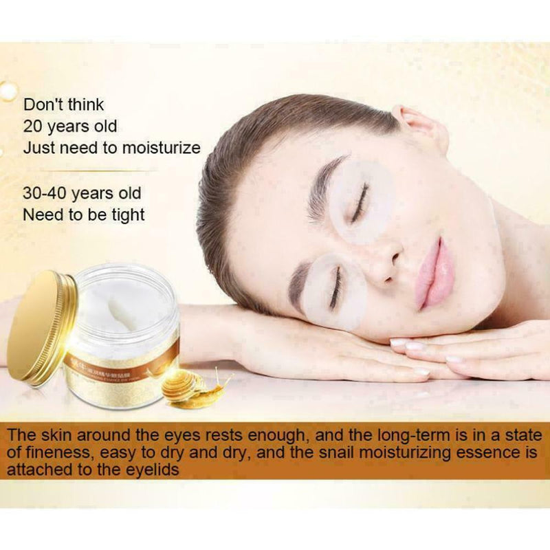 80 pieces remove fine lines dark eyes nourishing lightening For eyes snail B5M7