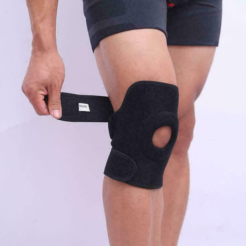 1pc Knee Support Elastic Brace Knee Pad Adjustable non-slip Sport Black Out E3A3