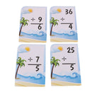 72 Pcs Child Learning Math Flash Cards for Multiplication & Division