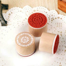 6PCS DIY Scrapbook Wood Rubber Stamp Mandala Flower Album Stamps Photo Card D3E6