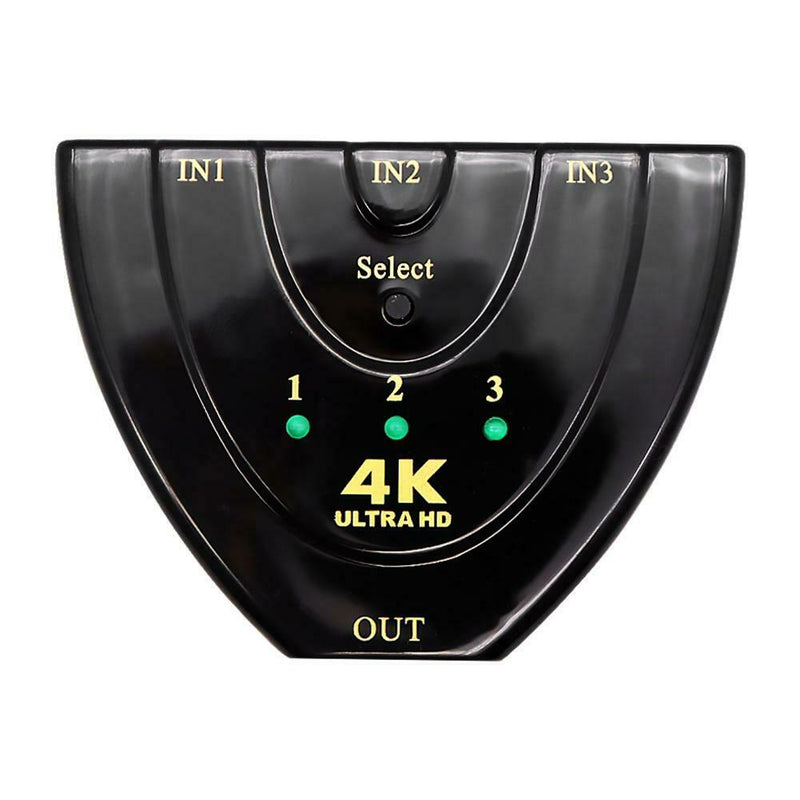 Mini 3 Port 4Kx2K HDMI Switcher 3 Input 1 Output Video Splitter Converter