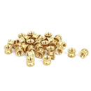 M2x3mmx3.2mm Female Threaded Brass Knurled Insert Embedded Nuts 20pcs J2T6