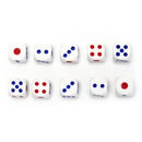 10Pcs Six Sided Square Opaque 10mm D6 Dice Portable Table Games OZ
