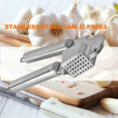 2 in 1 Stainless Steel Garlic Press Crusher Ginger Squeezer Masher Kitchen Tools
