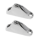 2pcs Boat Rope Clam Cleat (47 x 14 x 17mm) - 316 Marine Stainless Steel