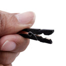 100 Mini wooden pegs (Black)