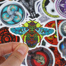 50PCS Magic Tatoo Symbols Amulet Stickers For Motorcycle Luggage Skatebo g+