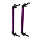 2Pcs Tone Aluminum Car Front Bumper Lip Splitter Tie Rod 10cm 3.9inch Purple