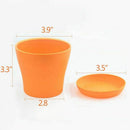 8Pcs Mini Plastic Flower Seedlings Nursery Pot Planter, 4inch Flower Pots W