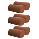 Armrest Cover Stretch Fabric Anti-Slip Couch Armrest Slipcovers Light Coffee