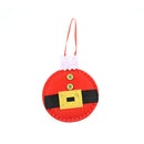 Creative Snowman Santa Claus Pendant Ultrasonic Non-Woven Tree Ornament (C) A