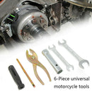 6pcs For Motorcycle Universal Fit Portable Repair Tool Kit Practical Mechanic